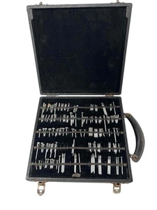 Vintage Jewelers Craftsman Rotary Accessory Kit in Double Sided Organizer Case - Picture 1 of 10