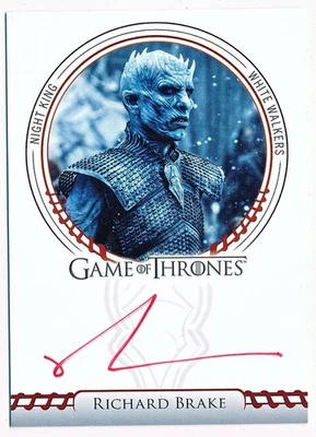 Juego de Tronos Leyendas del Reino Richard Brake Sigil Autógrafo Automático #NNO Foto 1 de 2