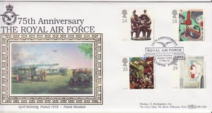 GB Stamps First Day Cover 75th Anniv. Royal Air Force, flown, art  BENHAM 1993 - Picture 1 of 2