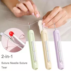 2 in 1 needle threader seam separator hand sewing needle threader ♡- - Picture 1 of 14