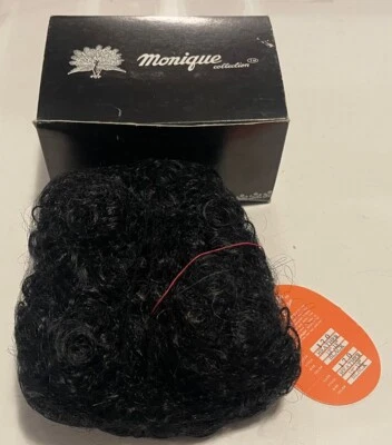 Monique Doll Wig HEATHER, Black, 12-13”, Textured CURLY Natural CURLS, 170 Foto 1 de 2