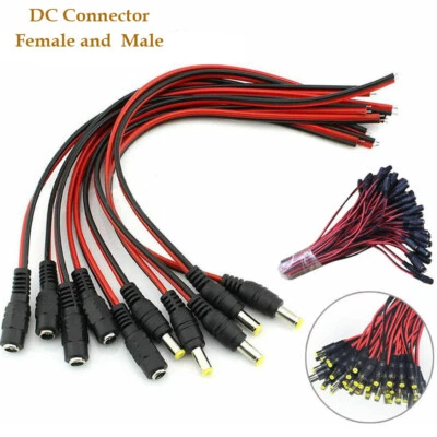 Lo último DC12V 5,5x2,1 mm macho/hembra DC enchufe conector cable enchufe cable Foto 1 de 4