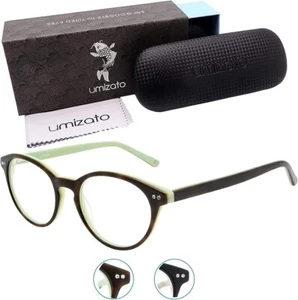 Umizato Blue Light Glasses Unisex Manila Blocking Computer Acetate Tortoise NEW - Picture 1 of 5