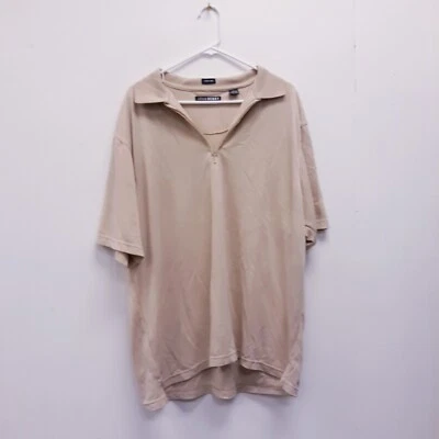 Camisa Polo John Henry Para Hombre XL Beige Manga Corta Informal Golf Cuarto Cremallera  Foto 1 de 4