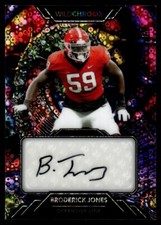 2023 Wild Card Wild Chrome Autograph Broderick Jones Auto 1/1 Georgia Bulldogs