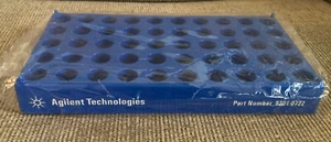 AGILENT Technologies Plastic Vial Tube Rack 12mm ID 50-Place Blue 9301-0722 - Picture 1 of 6