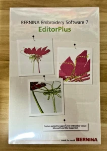 Genuine Bernina Embroidery Software 7 EditorPlus, BRAND NEW Unopened Box - Picture 1 of 4