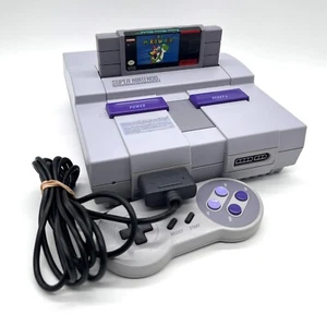 Consola Super Nintendo SNES Completa con Mando Original Super Mario World - Imagen 1 de 12