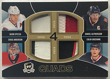 2012-13 The Cup Quad Patch Ottawa Senators Alfredsson Spezza Anderson 4/5