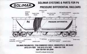 Solimar 1991 neumáticos impresión anuncio presión diferencial vagones sistemas piezas - Imagen 1 de 1
