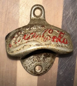 Vintage Early Coca Cola Starr X Bottle Opener #2 Made in the USA Brown Co. - Picture 1 of 3