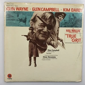 TRUE GRIT 1969 ORIGINAL SOUNDTRACK LP M- John Wayne Glen Campbell ElmerBernstein - Picture 1 of 4