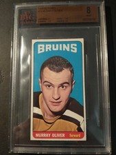 1964-65 Topps Tall Boys Hockey #79 Murray Oliver BVG 8 - Boston Bruins