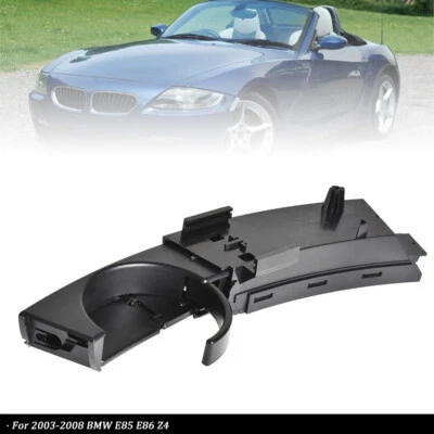 Portavasos delantero izquierdo lado del conductor tablero negro para BMW E85 E86 Z4 2003-2008 Foto 1 de 4
