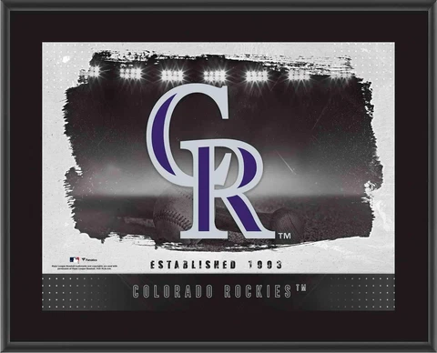 Colorado Rockies 10.5" x 13" Sublimated Horizontal Team Logo Plaque Cover
