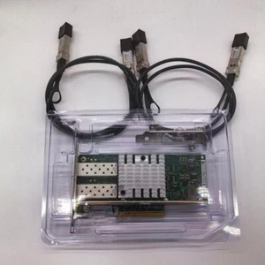 Intel X520-SR2 X520-DA2 10Gigabit Dual Port Ethernet Network 2x 1m SFP+ Cable - Picture 1 of 5