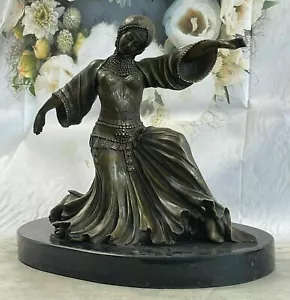 Demetre Chiparus Egyptian Dancer Bronze Sculpture Signed Art Deco D.H. Chiparus - Picture 1 of 7