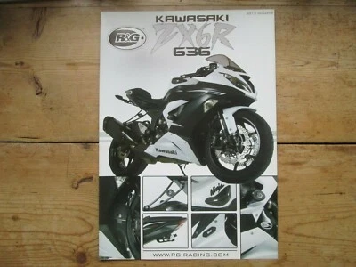 KAWASAKI P AND G ZX6R 636 ONE PAGE BROCHURE UNUSED AND WELL KEPT - Image 1 of 2