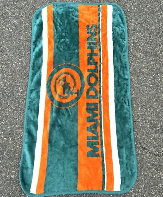 Manta retro vintage de los San Marcos Miami Dolphins años 80 polar estadio NFL Foto 1 de 4