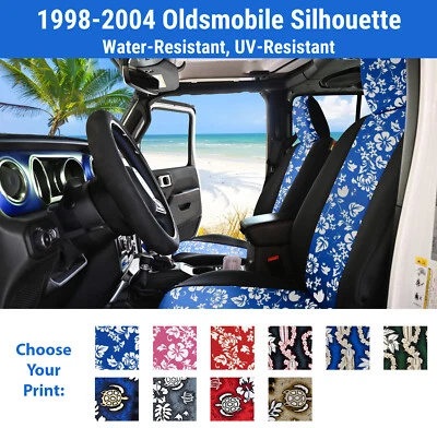 Fundas de asiento hawaianas para Oldsmobile Silhouette 1998-2004 Foto 1 de 4