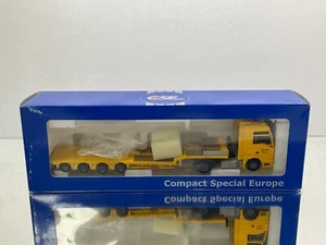 TEMATOYS MAN TRUCK + NOOTEBOOM LOWLOADER VINK -YELLOW 1:50- GOOD IN BOX - Imagen 1 de 12