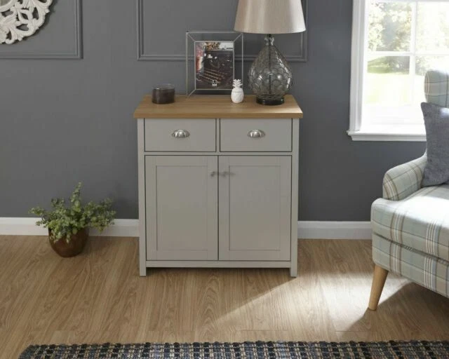 GFW Lancaster Compact Sideboard - Grey