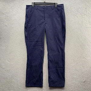 Eddie Bauer Men's Tech Fleece Lined Casual Pants Dark Blue Navy Size 40X32 NWT - Picture 1 of 15