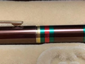 Gucci Fountain Pen Accessory Collection Brown Gold Vintage Inkstick w/Box No Ink - Picture 1 of 8