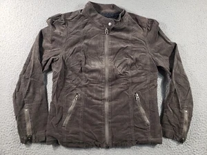 Lucky Brand Jacket Women's Medium Taupe Full Zip Cotton Stretch Casual Outdoor - Picture 1 of 11