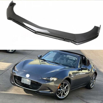 For Mazda 5 6 2010-2023 Carbon Fiber Style Front Bumper Chin Lip SplitterSpoiler Foto 1 de 4