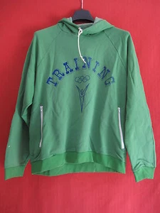 Sweat à Capuche Jeux Olympique vintage Rare Training Vert BE taille - S - Picture 1 of 5
