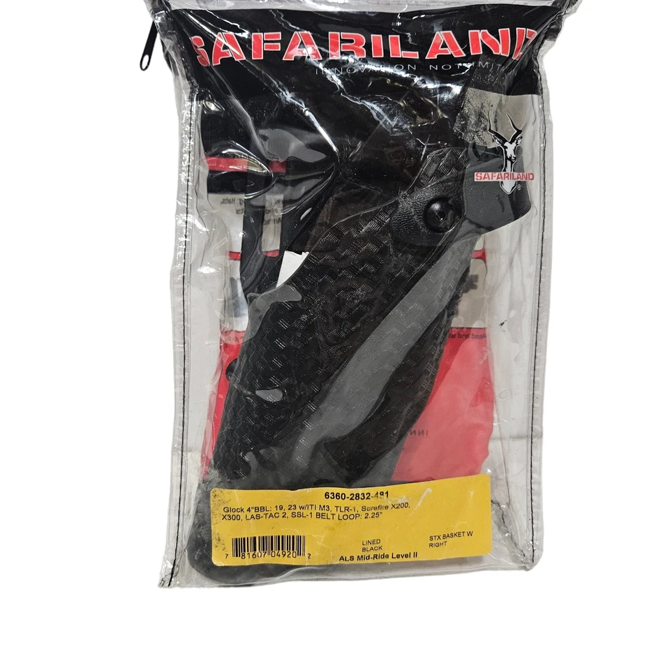 Safariland 6360-2832-481 Basket Weave 6360 Level-II Duty Glock Holster - Image 1 of 4
