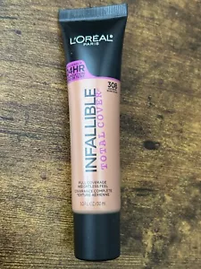 L'Oreal Paris Infallible Total Coverage Liquid Foundation #308 Sun Beige - Picture 1 of 2