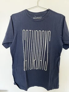 SATURDAYS SURF NYC NAVY SHORT SLEEVE T-SHIRT | SIZE MEDIUM | - Picture 1 of 7