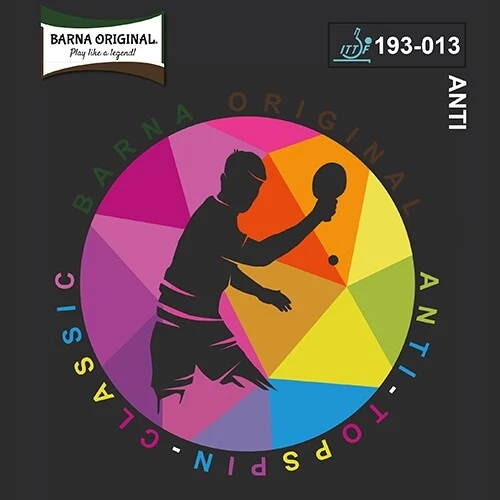 BARNA ORIGINAL NEUHEIT! Barna Orginal Anti Topspin Classic 1,3/1,7/2,1 mm rot/schwarz/violett