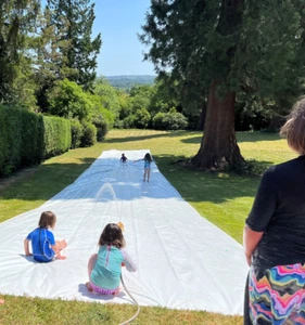 Slip n Slide Heavy Duty Tarpaulin Water Slip and Slide Garden Fun Summer - Picture 1 of 20
