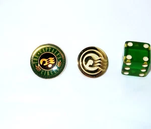 2 Princess Cruises Captains Circle Green And Gold Tone Ocean Loyalty Lapel Pins - Picture 1 of 4