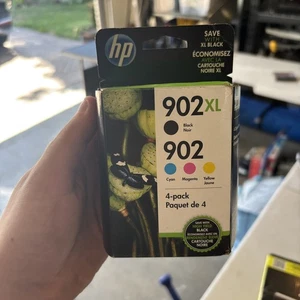 Oryginalna 4-pak drukarki OfficeJet HP 902XL 902 atrament exp 2023 nowa zapieczętowana - Zdjęcie 1 z 5