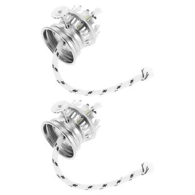  2pcs Oil Lamp Parts: Kerosene Lamp Burner Assembly With Wick - Metal Wick - Image 1 of 4