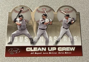 2005 Leaf Clean Up Crew Die Cut #CUC7 Jeff Bagwell Lance Berkman Beltran /250 - Bild 1 von 2