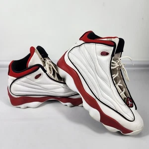 Nike Jordan Pro Strong Basketball Shoes White Gym Red DC7911 101 Size 7Y - Picture 1 of 8