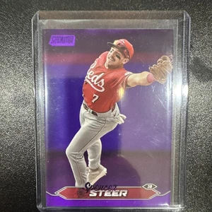 2024 Stadium Club #76 Spencer Steer Chrome Purple Refractors #/75 - Bild 1 von 10