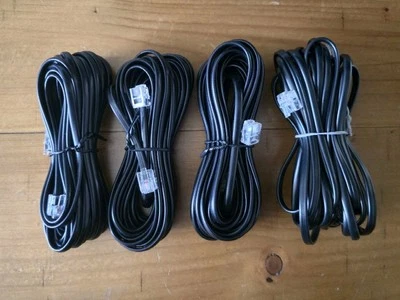 5m X 4  RJ11 to RJ11 ADSL Broadband Modem Cable - (20m  Total) - Image 1 of 2