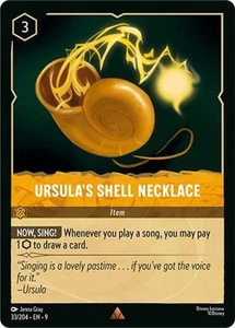 x1 Ursula's Shell Necklace - 33/204 - Rare Lorcana DLC09 Fabled M/NM - Picture 1 of 1