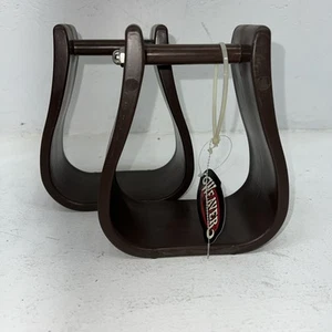 New Weaver Brown Plastic Deep Roper 3” Stirrups #30-1138 FF-5 - Picture 1 of 10