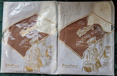 Medias altas hasta el muslo vintage selladas sin costuras 2pr Nylon Postway #C Foto 1 de 4