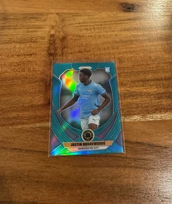 Justin Oboavwodou 2025 Panini Prizm FIFA WC Club Teal/99 Rookie RC CASI NUEVO+ Foto 1 de 2