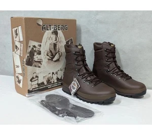 Altberg Men's Defender Brown Leather Combat Boots, Size 7 Medium - Picture 1 of 4