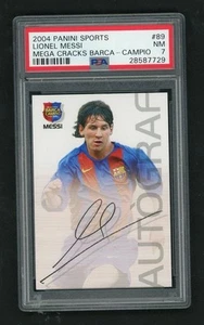 2004 Panini Mega Cracks Lionel Messi #89 PSA 7 - Picture 1 of 2