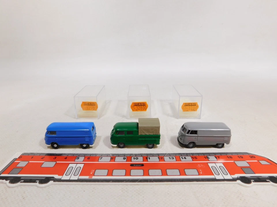 3X Brekina H0 1:87 Doka caja VW T1 Bulli 3200 3250 32800 SG/caja superior #DX461-0,5 Foto 1 de 4